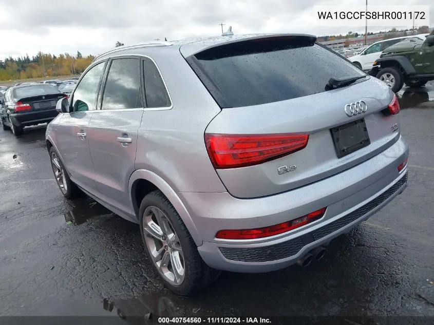 2017 Audi Q3 2.0T Premium VIN: WA1GCCFS8HR001172 Lot: 40754560