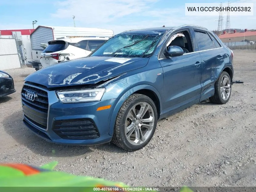 2017 Audi Q3 2.0T Premium VIN: WA1GCCFS6HR005382 Lot: 40766166