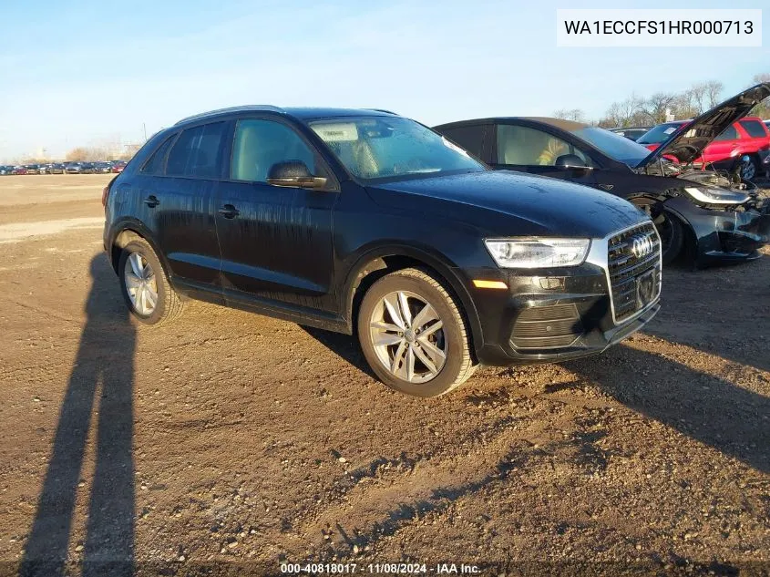 2017 Audi Q3 2.0T Premium VIN: WA1ECCFS1HR000713 Lot: 40818017