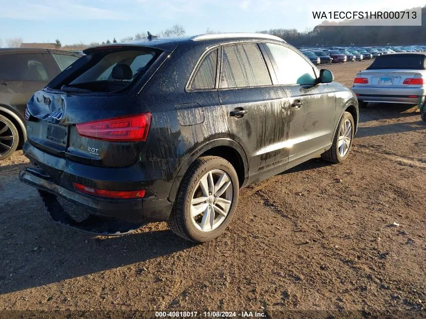 2017 Audi Q3 2.0T Premium VIN: WA1ECCFS1HR000713 Lot: 40818017