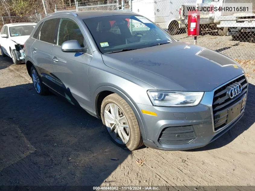 2017 Audi Q3 2.0T Premium VIN: WA1JCCFS4HR016581 Lot: 40848382