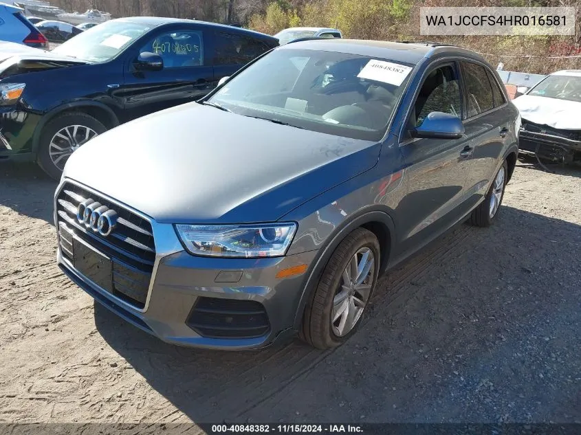 2017 Audi Q3 2.0T Premium VIN: WA1JCCFS4HR016581 Lot: 40848382