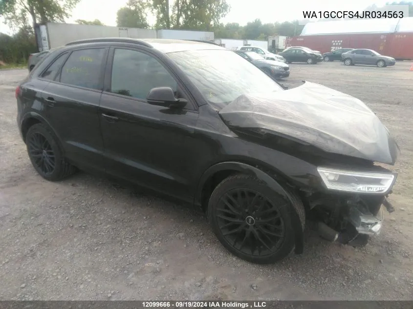 2018 Audi Q3 Technik VIN: WA1GCCFS4JR034563 Lot: 12099666