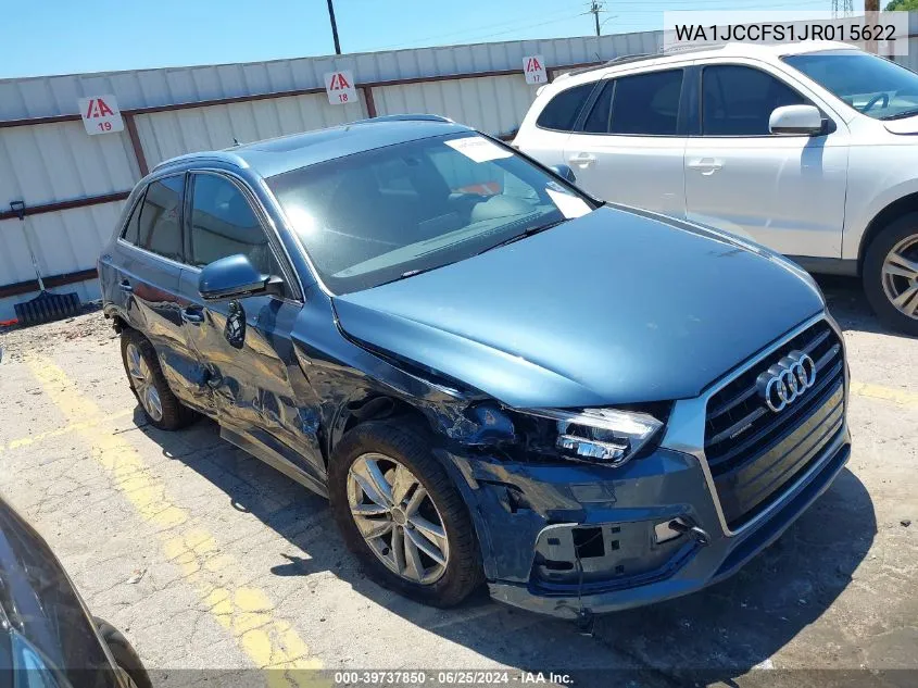 2018 Audi Q3 2.0T Premium/2.0T Sport Premium VIN: WA1JCCFS1JR015622 Lot: 39737850