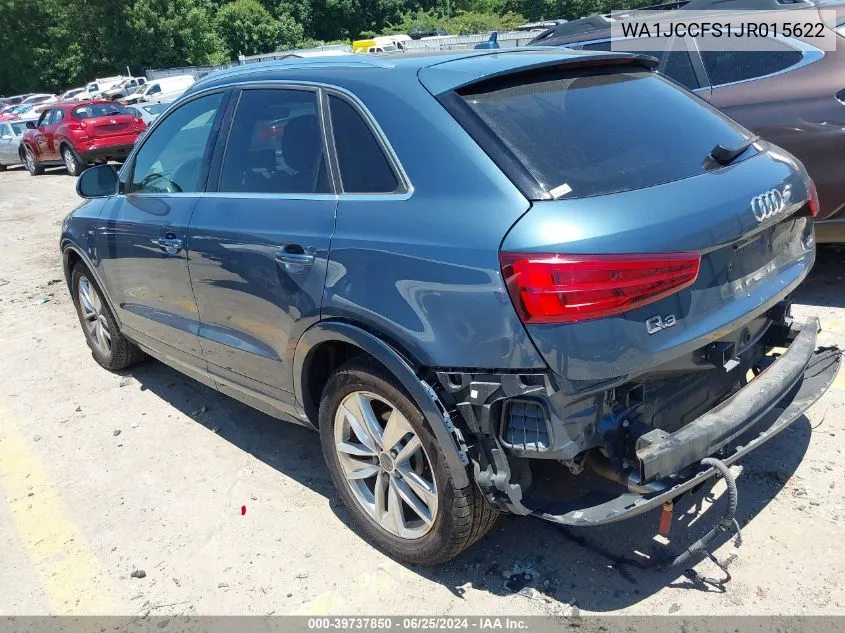 2018 Audi Q3 2.0T Premium/2.0T Sport Premium VIN: WA1JCCFS1JR015622 Lot: 39737850