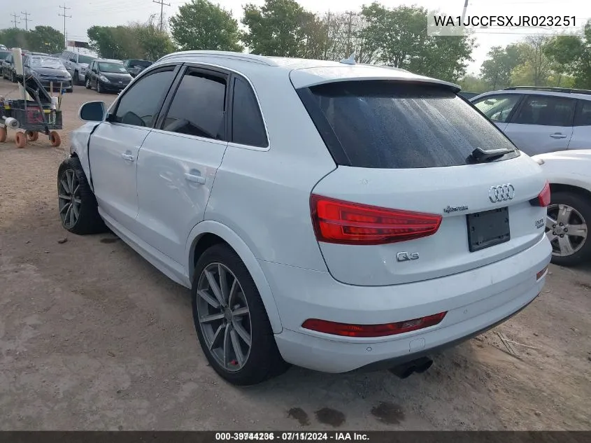 WA1JCCFSXJR023251 2018 Audi Q3 2.0T Premium/2.0T Sport Premium