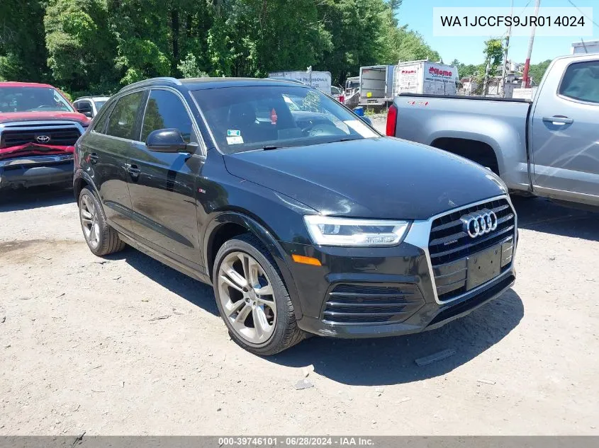 2018 Audi Q3 VIN: WA1JCCFS9JR014024 Lot: 39746101