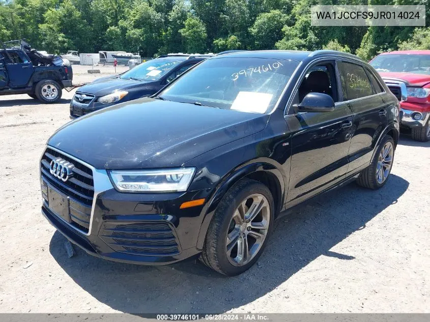 2018 Audi Q3 VIN: WA1JCCFS9JR014024 Lot: 39746101