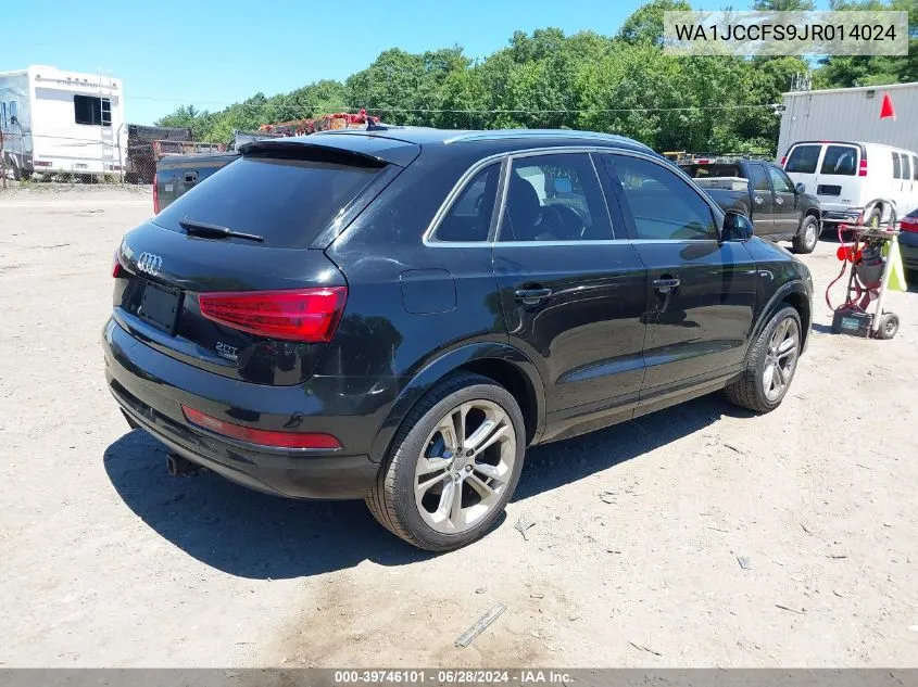 2018 Audi Q3 VIN: WA1JCCFS9JR014024 Lot: 39746101