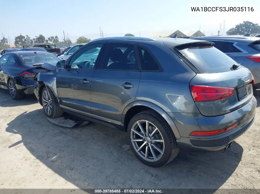 WA1BCCFS3JR035116 2018 Audi Q3 2.0T Premium/2.0T Sport Premium