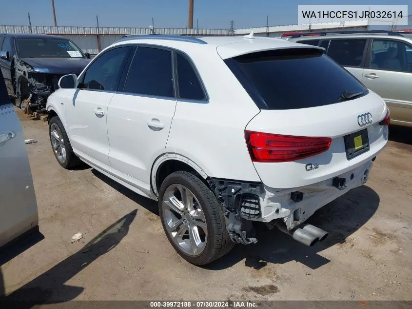 WA1HCCFS1JR032614 2018 Audi Q3 2.0T Sport Premium