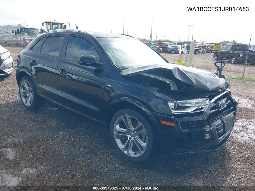 2018 Audi Q3 2.0T Premium/2.0T Sport Premium VIN: WA1BCCFS1JR014653 Lot: 39979325