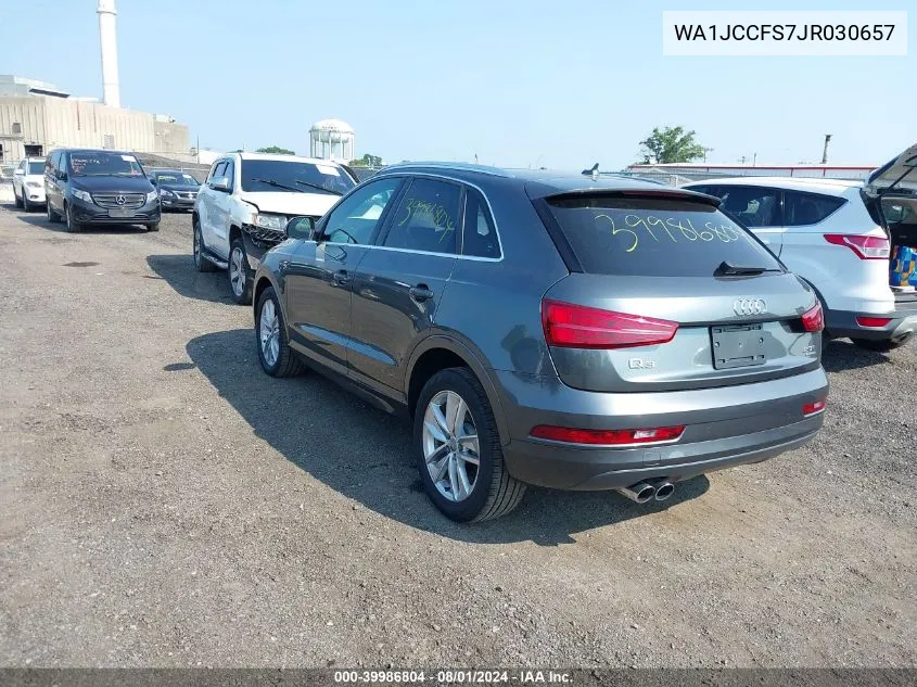 WA1JCCFS7JR030657 2018 Audi Q3 2.0T Premium/2.0T Sport Premium