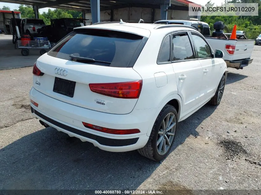 2018 Audi Q3 2.0T Premium/2.0T Sport Premium VIN: WA1JCCFS1JR010209 Lot: 40088780