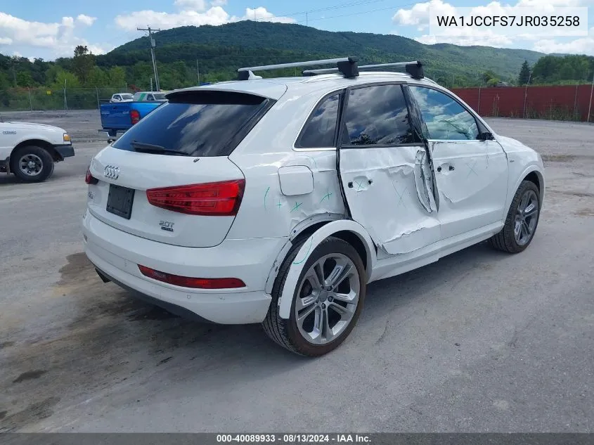 WA1JCCFS7JR035258 2018 Audi Q3 2.0T Sport Premium