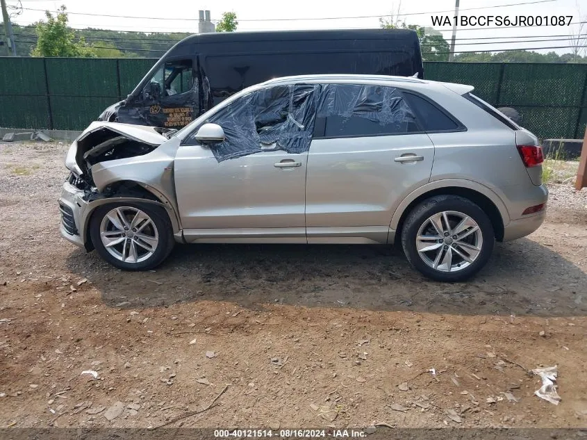 WA1BCCFS6JR001087 2018 Audi Q3 2.0T Premium