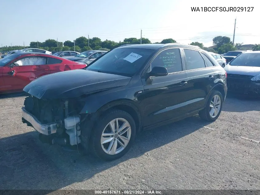 WA1BCCFS0JR029127 2018 Audi Q3 Premium