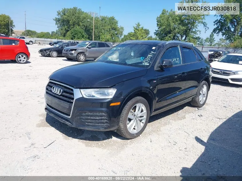 WA1ECCFS3JR030818 2018 Audi Q3 2.0T Premium/2.0T Sport Premium