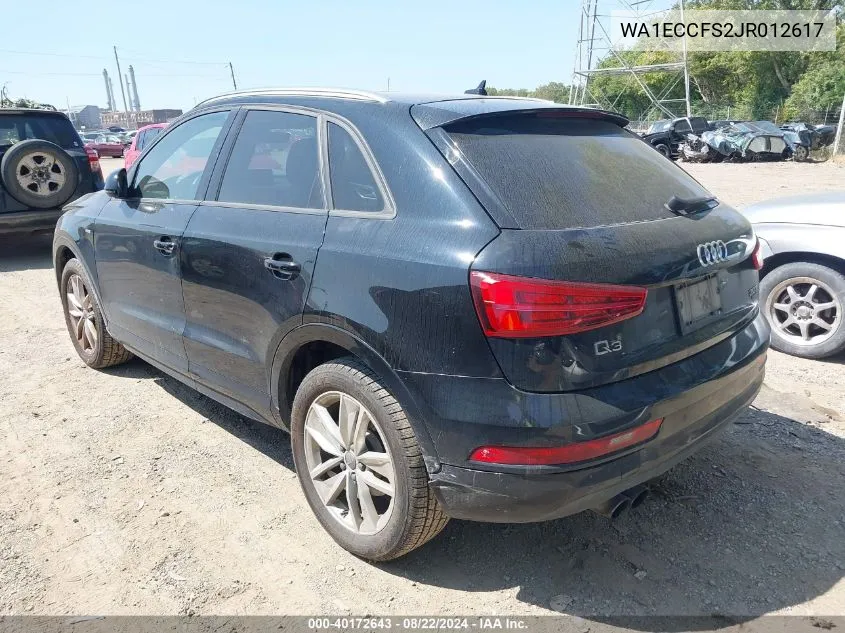 WA1ECCFS2JR012617 2018 Audi Q3 2.0T Premium/2.0T Sport Premium