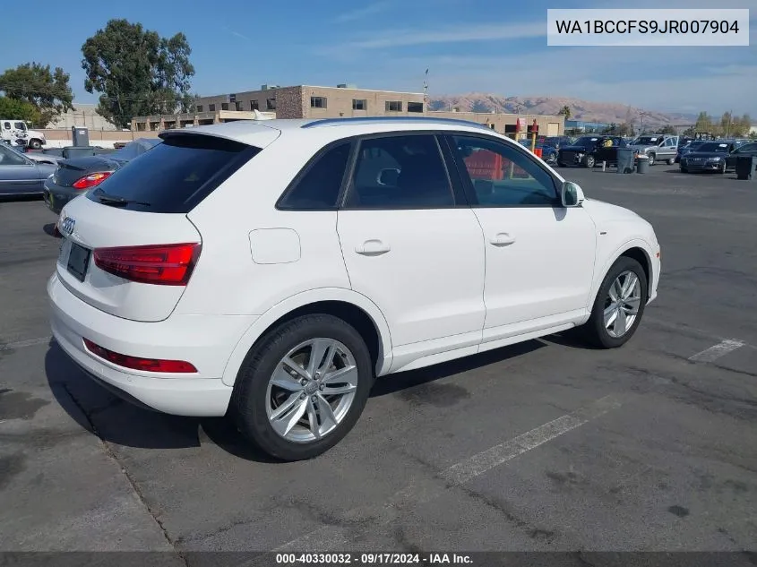 WA1BCCFS9JR007904 2018 Audi Q3 2.0T Premium/2.0T Sport Premium