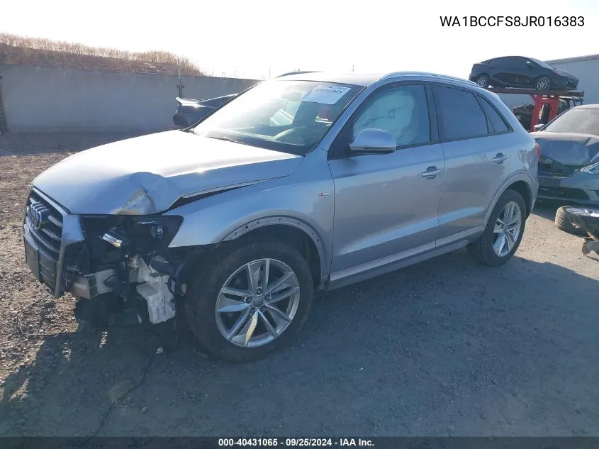 WA1BCCFS8JR016383 2018 Audi Q3 2.0T Premium/2.0T Sport Premium