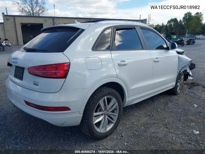 WA1ECCFS0JR018982 2018 Audi Q3 2.0T Premium/2.0T Sport Premium