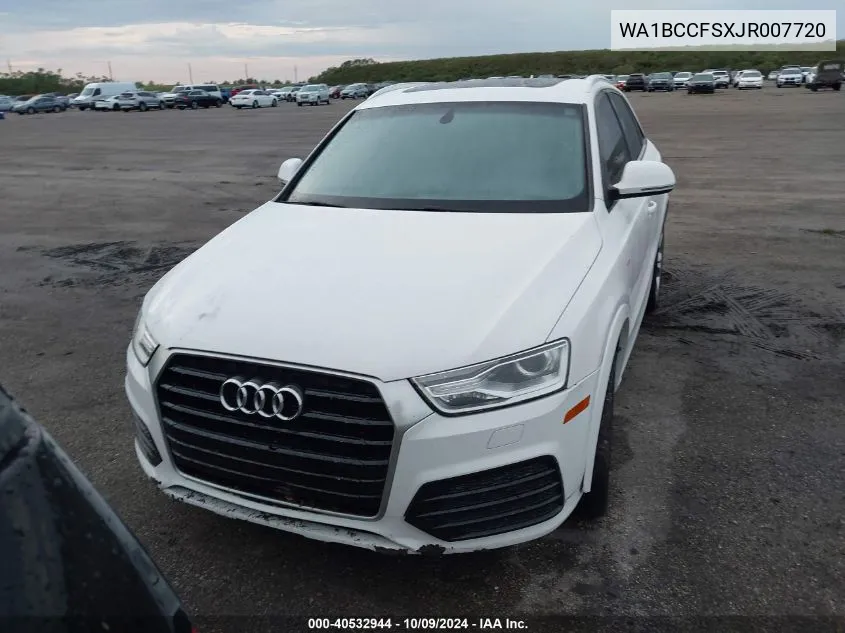 2018 Audi Q3 2.0T Premium/2.0T Sport Premium VIN: WA1BCCFSXJR007720 Lot: 40532944