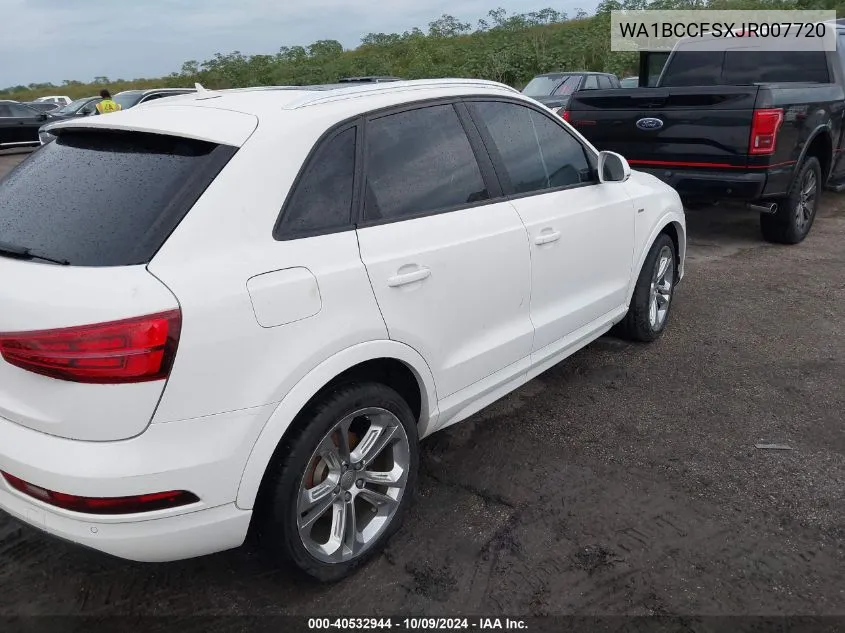 2018 Audi Q3 2.0T Premium/2.0T Sport Premium VIN: WA1BCCFSXJR007720 Lot: 40532944