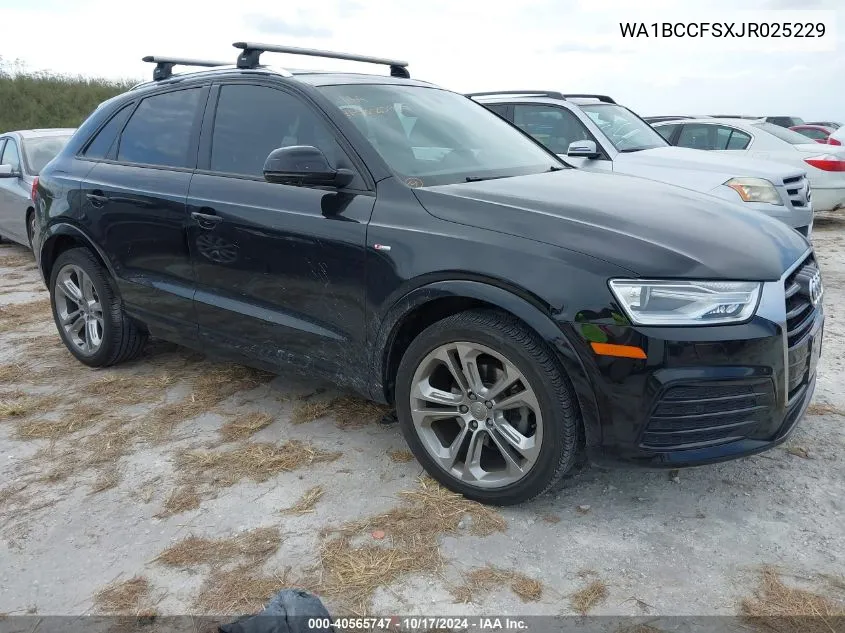 2018 Audi Q3 2.0T Premium/2.0T Sport Premium VIN: WA1BCCFSXJR025229 Lot: 40565747