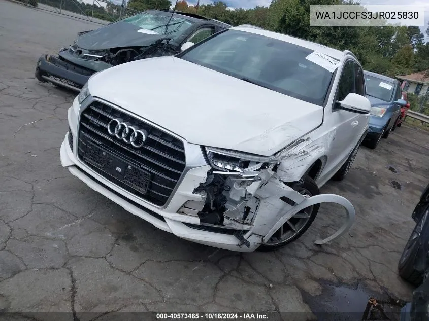 2018 Audi Q3 2.0T Premium/2.0T Sport Premium VIN: WA1JCCFS3JR025830 Lot: 40573465