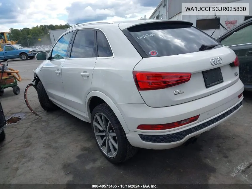 2018 Audi Q3 2.0T Premium/2.0T Sport Premium VIN: WA1JCCFS3JR025830 Lot: 40573465