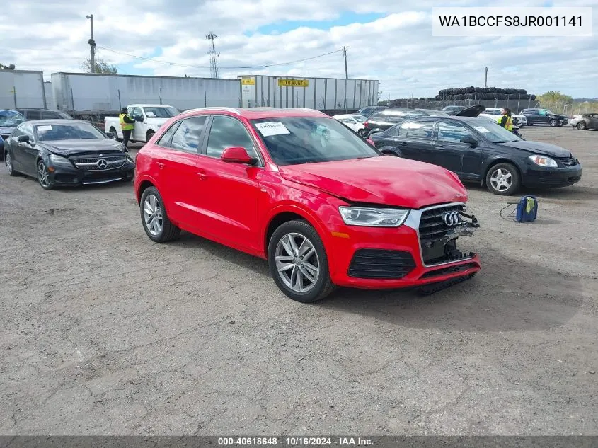 WA1BCCFS8JR001141 2018 Audi Q3 2.0T Premium/2.0T Sport Premium