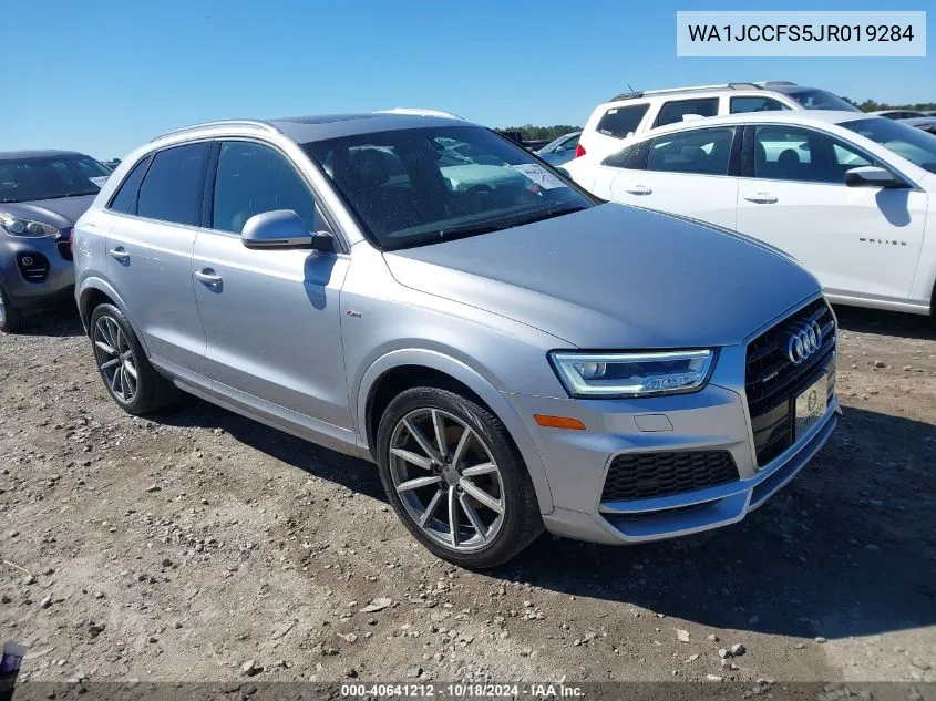 2018 Audi Q3 2.0T Premium/2.0T Sport Premium VIN: WA1JCCFS5JR019284 Lot: 40641212