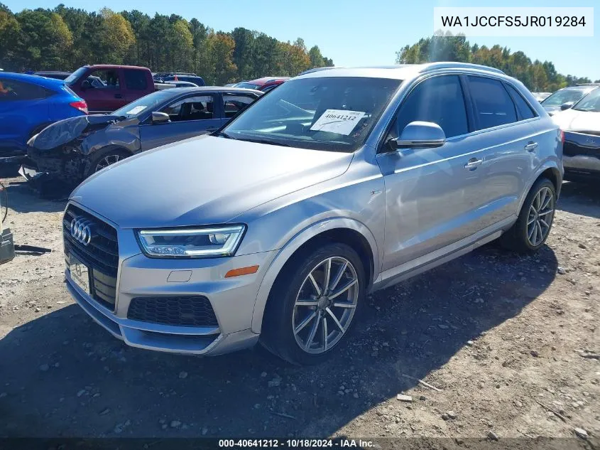 2018 Audi Q3 2.0T Premium/2.0T Sport Premium VIN: WA1JCCFS5JR019284 Lot: 40641212