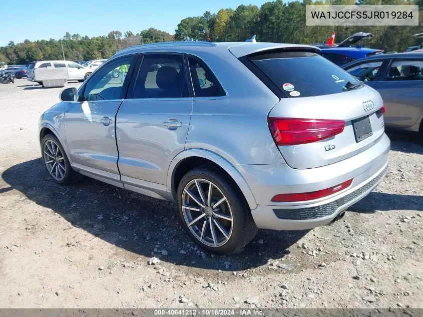 2018 Audi Q3 2.0T Premium/2.0T Sport Premium VIN: WA1JCCFS5JR019284 Lot: 40641212