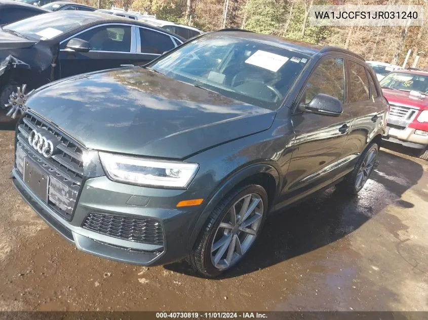 2018 Audi Q3 2.0T Premium/2.0T Sport Premium VIN: WA1JCCFS1JR031240 Lot: 40730819