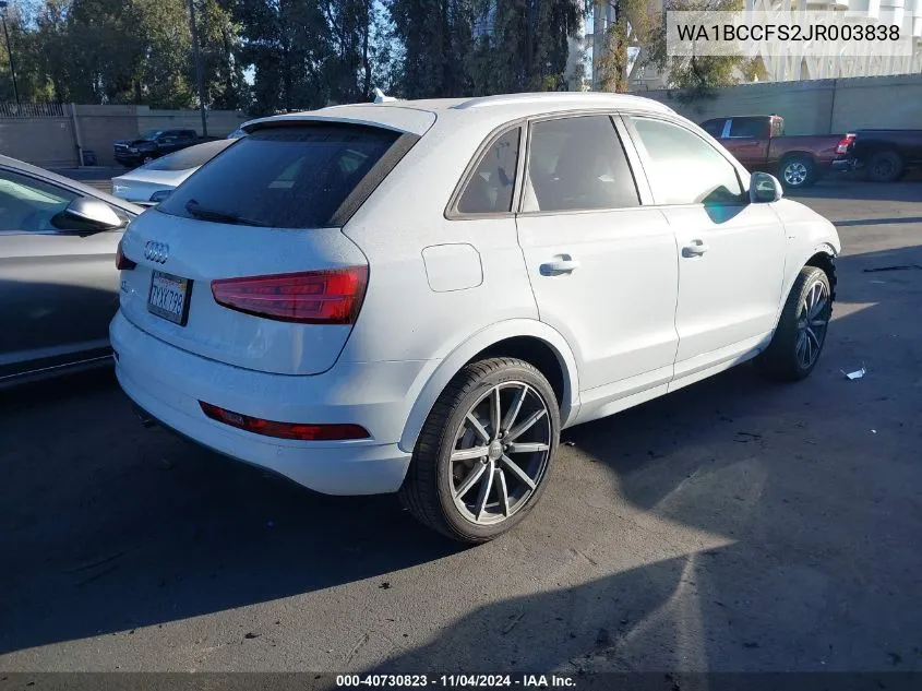 WA1BCCFS2JR003838 2018 Audi Q3 2.0T Premium/2.0T Sport Premium