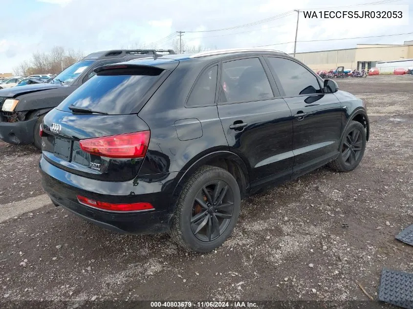 2018 Audi Q3 2.0T Premium/2.0T Sport Premium VIN: WA1ECCFS5JR032053 Lot: 40803679