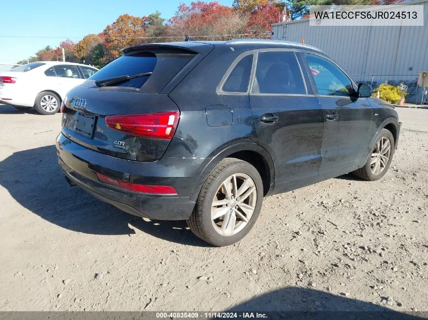 2018 Audi Q3 2.0T Premium/2.0T Sport Premium VIN: WA1ECCFS6JR024513 Lot: 40835409