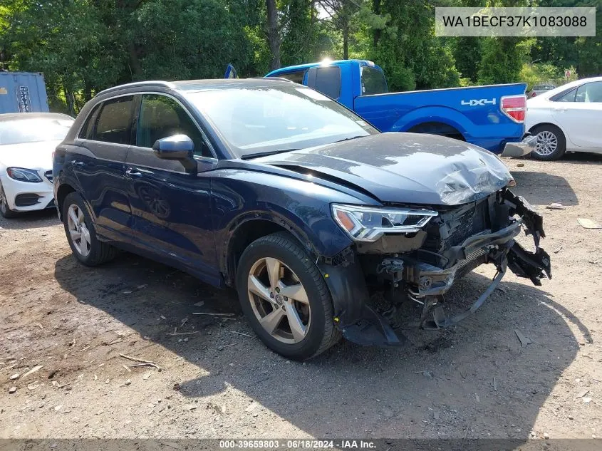 2019 Audi Q3 2.0T Premium VIN: WA1BECF37K1083088 Lot: 39659803