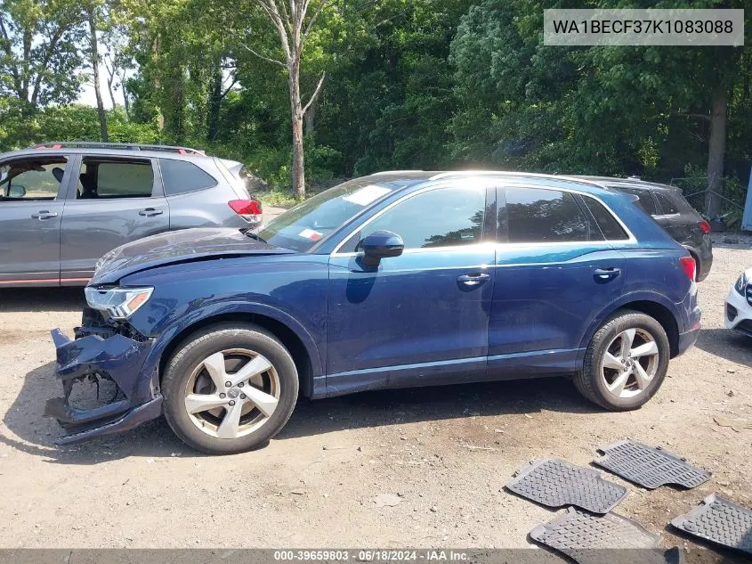 2019 Audi Q3 2.0T Premium VIN: WA1BECF37K1083088 Lot: 39659803