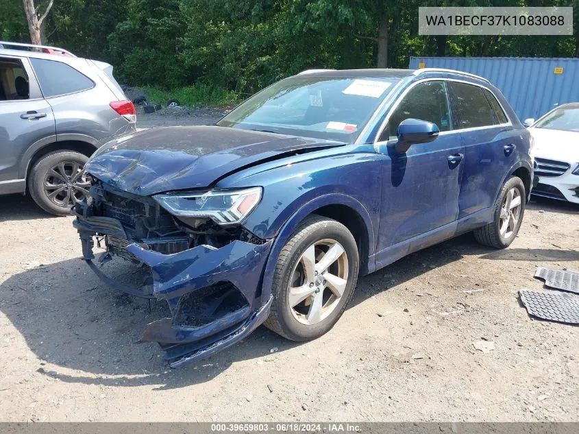 2019 Audi Q3 2.0T Premium VIN: WA1BECF37K1083088 Lot: 39659803