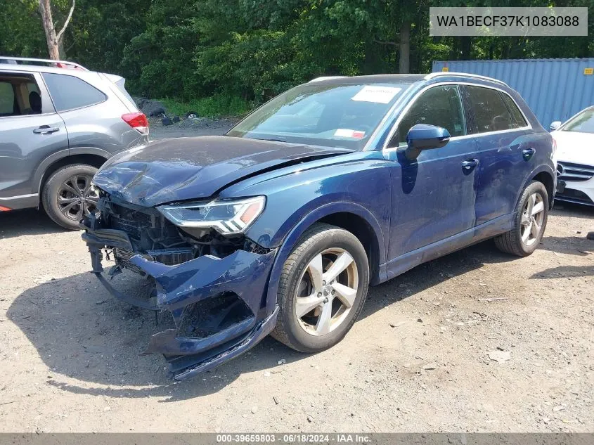 2019 Audi Q3 2.0T Premium VIN: WA1BECF37K1083088 Lot: 39659803