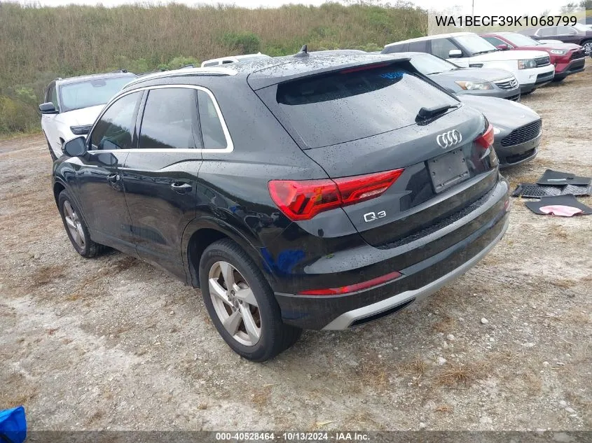 2019 Audi Q3 2.0T Premium VIN: WA1BECF39K1068799 Lot: 40528464