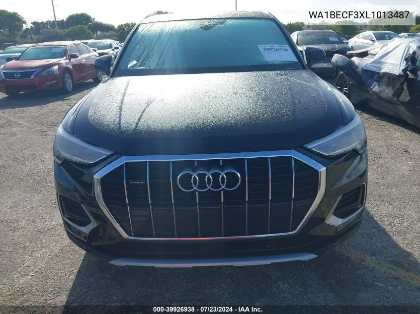 2020 Audi Q3 Premium Plus 45 Tfsi Quattro Tiptronic VIN: WA1BECF3XL1013487 Lot: 39926938