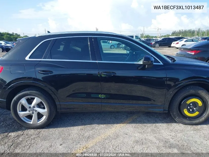 2020 Audi Q3 Premium Plus 45 Tfsi Quattro Tiptronic VIN: WA1BECF3XL1013487 Lot: 39926938