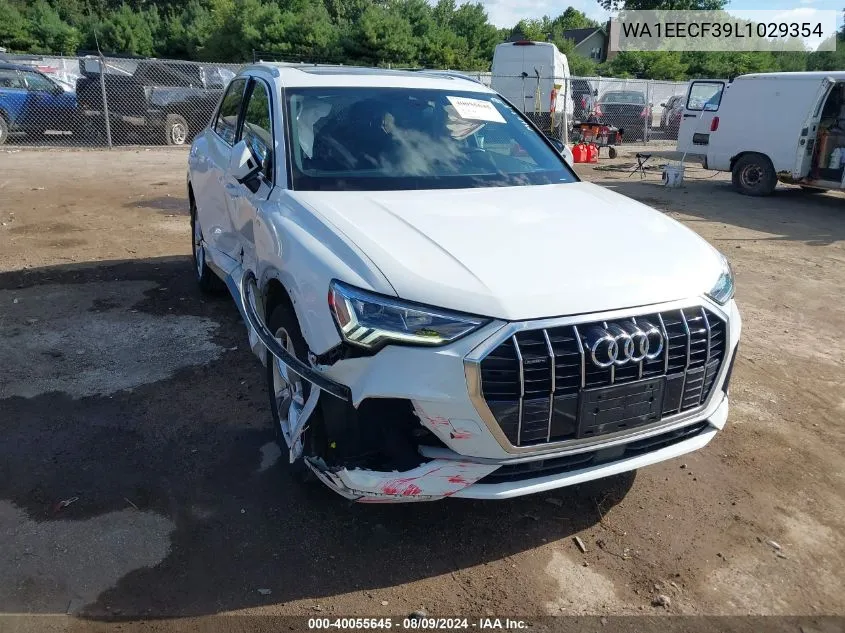 2020 Audi Q3 Premium Plus 45 Tfsi S Line Quattro Tiptronic VIN: WA1EECF39L1029354 Lot: 40055645