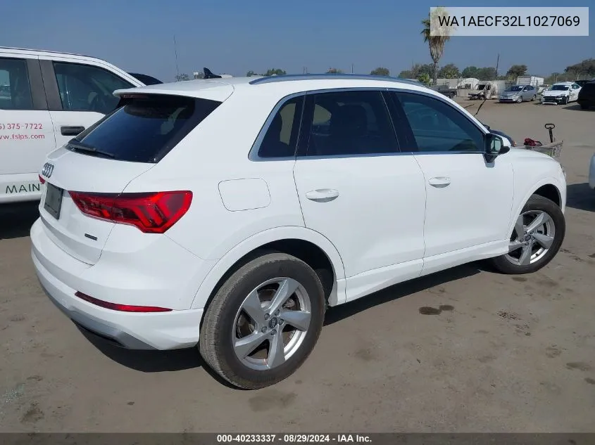 WA1AECF32L1027069 2020 Audi Q3 Premium 45 Tfsi Quattro Tiptronic