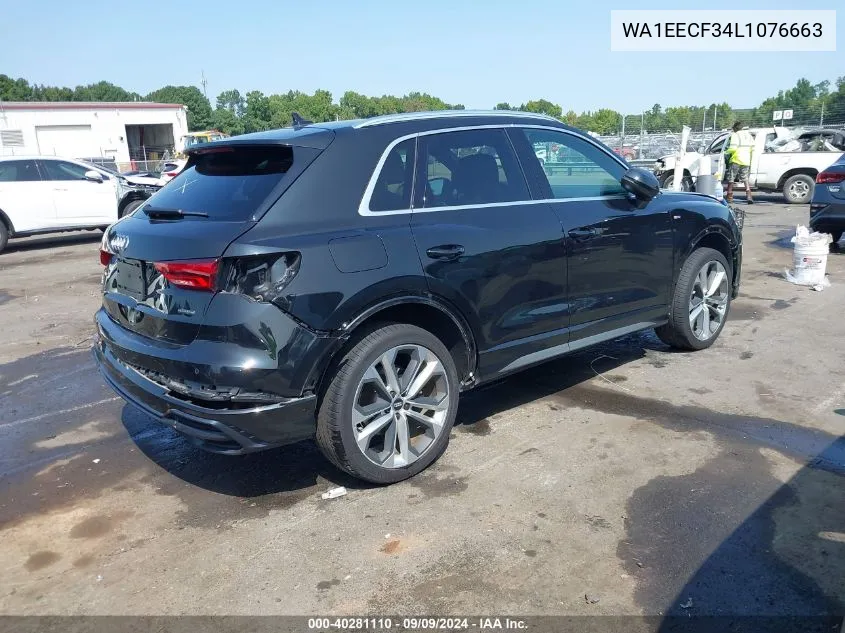 WA1EECF34L1076663 2020 Audi Q3 Premium Plus 45 Tfsi S Line Quattro Tiptronic