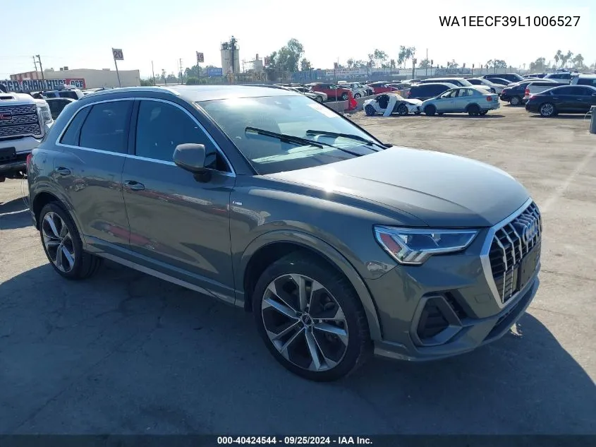 2020 Audi Q3 Premium Plus 45 Tfsi S Line Quattro Tiptronic VIN: WA1EECF39L1006527 Lot: 40424544